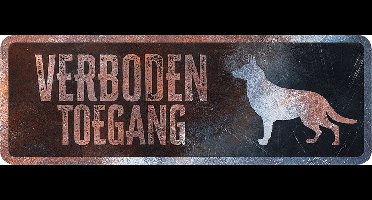 D&d Home - Waakbord - Hond - Waarschuwingsbord German Shepherd Nederlands 40x13x0,3cm Meerkleurig - 1st