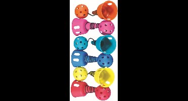 Megaform Catch-a-Ball Set - 6 kleurrijke ballen voor binnen en buiten