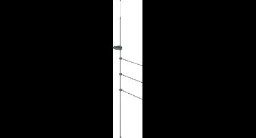 vidaXL - Handdoekenrek - 47x280 - cm - aluminium