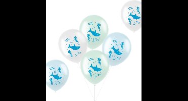 Folat - Ballonnen Pastel Under The Sea Meerkleurig 33cm - 6 stuks
