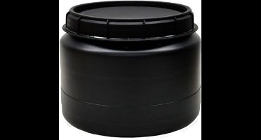 Meuwissen Agro Voerton - Voeropslag - Opbergvat - 25 liter - Zwart