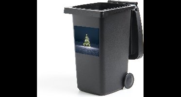 Container sticker De dennenboom met lichtjes in het donker - 40x40 cm - Kliko sticker