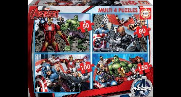 Educa  Avengers 16331 4 puzzels - 50 tot 150 stukjes