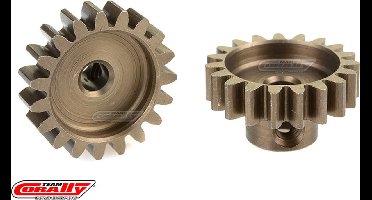 Team Corally - 32 DP Motortandwiel - Kort - Gehard staal - 19 Tanden - Motoras dia. 3.17mm