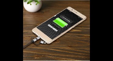 Renkforce RF4600467 USB-kabel USB 2.0 USB-A stekker, USB-C stekker, USB-micro-B stekker, Apple Lightning stekker 0.50 m