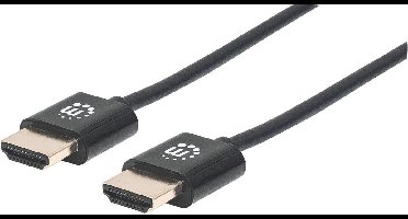 Manhattan 394376 HDMI-kabel – 3.00 m – Zwart – 4K UHD – Audio Return Channel
