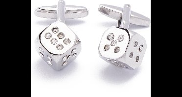 Manchetknopen - Dobbelstenen Bling Dobbelen Spelen