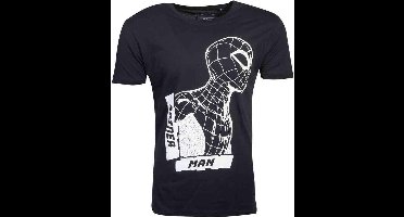 Spiderman - Side View Spidey Black Men s T-shirt - S