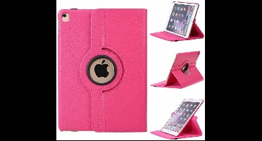Hoes geschikt voor iPad 5e / 6e generatie (2018 / 2017) 360° draaibaar bookcase Pink – Hoes geschikt voor iPad (2017) / (2018) 9.7 inch cover met standaard
