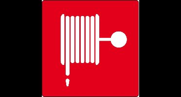 Ivana Pictogram Brandslang Met Rode Achtergrond
