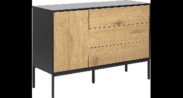 Sea dressoir 1 deur en 3 lades, zwart.