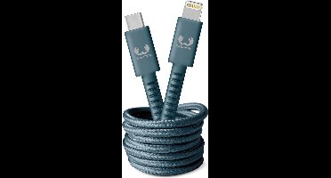 Fresh 'n Rebel - USB-C naar Apple Lightning oplaadkabel - 2 meter - Gevlochten kwaliteit kabel - Dive Blue