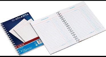 Kasboek djois atl a6 50x2vel 2x1 kolom zijspiraal | 10 stuks
