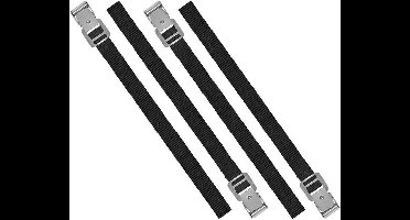 ProPlus Spanbanden - bindriemen - 12x stuks - 40 cm - sjorbanden - zwart