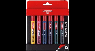 Amsterdam Acrylmarker startersset | 6 kleuren
