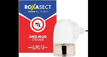 Roxasect Muggenstekker - Anti-Muggen Stekker - Startverpakking - 36 nachten bescherming - 1 stuks