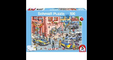 Schmidt Spiele - Politie-inzet - Legpuzzle - 100 stukjes