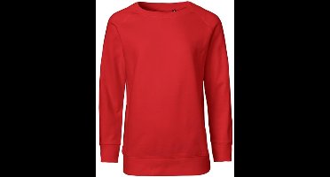 Neutral - Classic Kinder Sweater - Red - 100% Biologisch Katoen maat 104/110