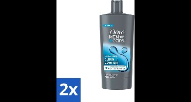 Dove Men+Care - Clean Comfort - 3-in-1 Douchegel - Hydraterend- 700 ml - Voordeelverpakking - 2 stuks