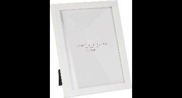 Home & Styling Fotolijstje - wit - kunststof - voor foto van 15x20cm