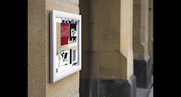 Franken BS1701, Aluminium, Zilver, Mat, Muur, Rechthoekig, 259 mm