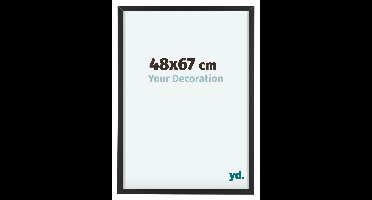 Your Decoration - Fotolijst 48x67 cm - Aluminium - Zwart - Virginia