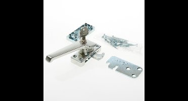 AXA 3319 Veiligheids raamsluiting F2 met cilindersluiting, nok en haakschoot sluithaak linksdraaiend - 3319-81-92/GE