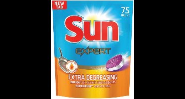 Sun All In 1 Extra Degreasing - 75 stuks - Vaatwastabletten
