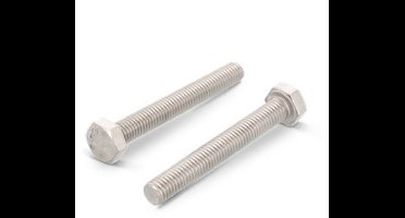 Zeskanttapbout voldraad M6 x 60 DIN 933 RVS A4 (100 stuks)