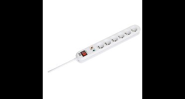 6-voudig stekkerblok smart overspannings beveiliging