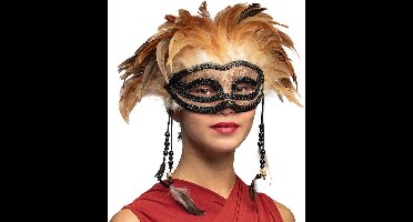 Boland - Masker Voodoo Cimitière - Volwassenen - Tovenaar - Heks - Magie - Halloween - Cosplay - Themafeest - Carnaval