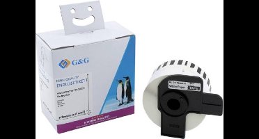 G&G ET-B-G-22225 Doorlopende etikettenband 38 mm x 30.48 m 1 stuk(s) Adresetiketten