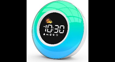 ApexArte® Slaaptrainer Kinderen - Kinderwekker - Slaapwekker - Digitale wekker - Blauw en Groen