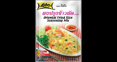 LOBO Orientaalse gebakken rijst - kruidenpasta voor Thaise gerechten - 12 x 25 g