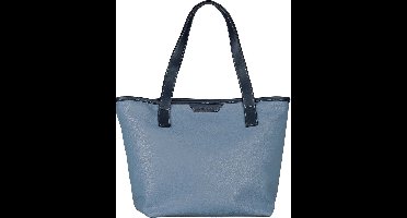 TOM TAILOR Schoudertas Leora Zip Shopper Mid Blue Blauw