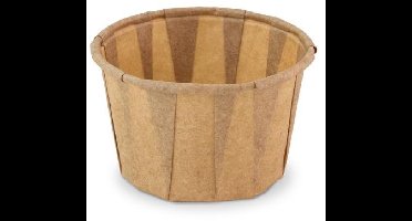 Sausbakje papier (FSC®) rond bruin ø 5,8 cm / 60 ml | Inhoud: 200 stuks