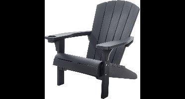 Keter Alpine Adirondack Tuinstoel - 81x93x96,5cm - Grijs