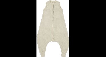 Meyco Baby Uni Zomer Slaapoverall Jumper - 104 cm - Pre-Washed hydrofiel - Soft Sand