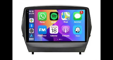 Autoradio 2/32GB met Carplay en Android auto | Geschikt voor Hyundai IX35 2009-2017 | Radio scherm met Navigatie | 2009 2010 2011 2012 2013 2014 2015 2016 2017