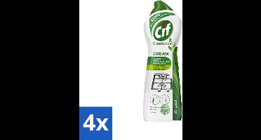 Cif - Schuurmiddel - Cream Original - Verwijdert Hardnekkig Vuil - 750ml - Voordeelverpakking - 4 stuks