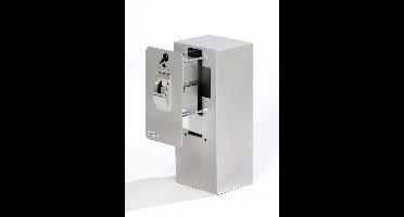 Keysecuritybox KSB107XL inbouw sleutel afstortkluis met gevelplaat, rolwiel en binnenkluis.