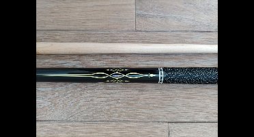 Poolcue Universal - linen wrap and black/decal