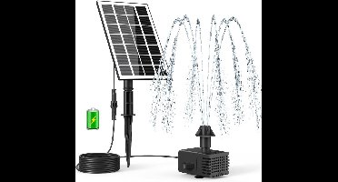 ApexArte® Solar Fontein - Led Verlichting - Vijververlichting - Zwart