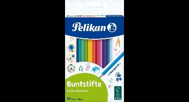 Pelikan kleurpotloden - standaard 3,0 mm - 36 kleuren