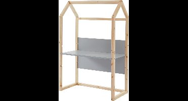 ApexArte® Kinderbureau - Kindertafel voor Jongen en Meisje - Tekentafel met Stoeltjes - Verstelbaar - Bruin met Grijs