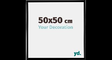 Your Decoration - Fotolijst 50x50 cm - Kunststof - Zwart Mat - Bordeaux