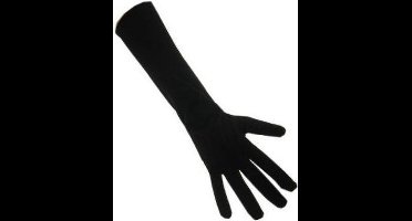 Handschoenen stretch zwart maat XS voor zwarte piet