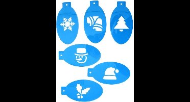 Sjabloonset Kerst 6 stuks