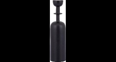 PTMD Yanou Kandelaar - 7 x 7 x 27 cm - Aluminium - Zwart