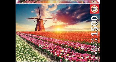 Educa - Puzzle 1500 - Tulips Landscape (017664)